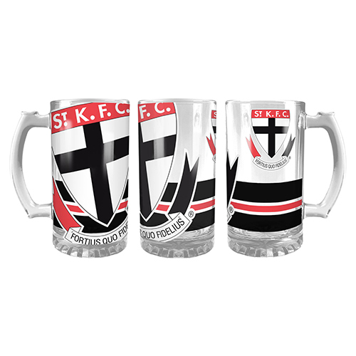 St Kilda Saints Giant Glass Stein 1.5Ltr