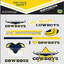 North Queensland Cowboys Mixed Decals Sheet