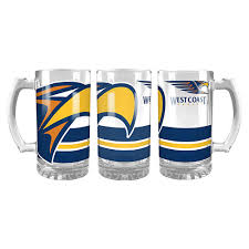 West Coast Eagles Giant Glass Stein 1.5Ltr