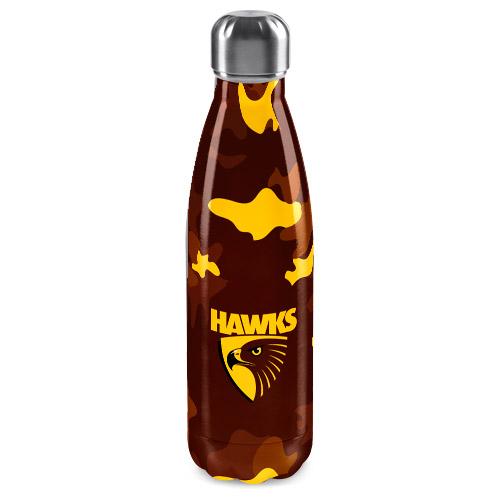 Hawthorn Hawks Drink Bottle 500ml - Stainless Steel