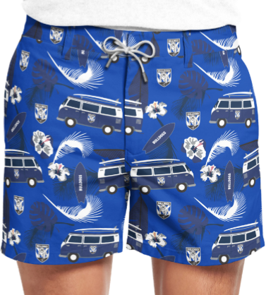 Canterbury Bulldogs Mens Hawaiian Shorts
