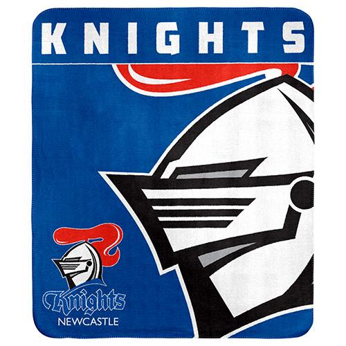 Newcastle Knights Fleece Throw Rug