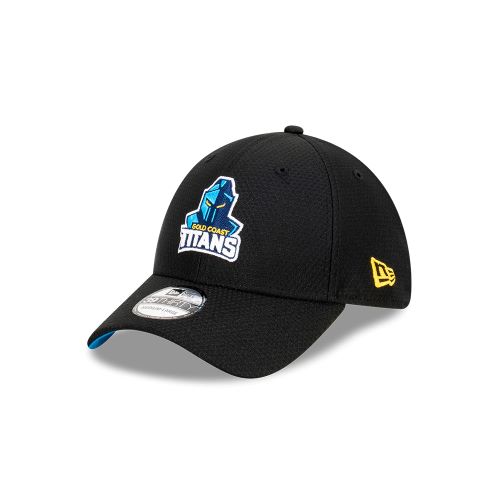 Gold Coast Titans 39Thirty Black Hex OTC Stretch-Fit Cap