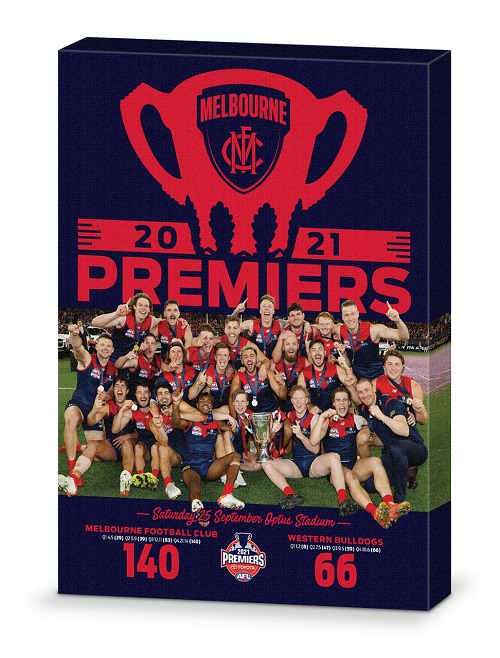 Melbourne Demons Canvas Print - 2021 Premiers Team Photo