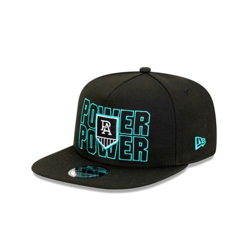 Port Adelaide Power 9Fifty A-Frame Neon Lights Snapback Cap