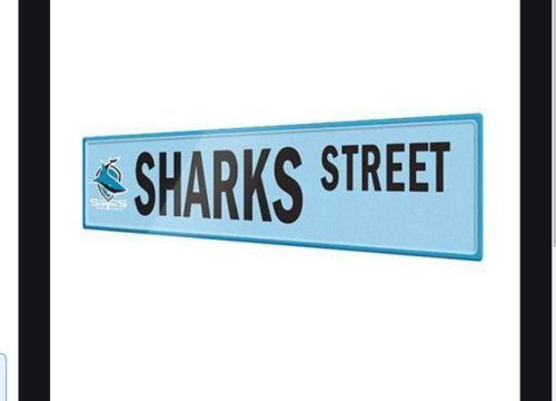 Cronulla Sharks Street Sign