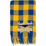 North Queensland Cowboys Tartan Throw Rug