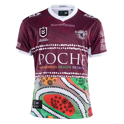 Manly Sea Eagles Mens Indigenous Jersey - Maroon