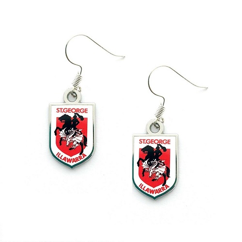 St George Dragons Earrings - Logo