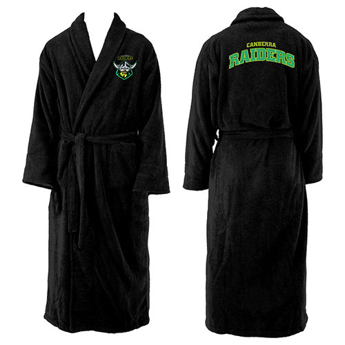 Canberra Raiders Mens Bath Robe - Long Sleeve