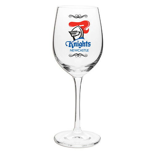 Newcastle Knights Wine Glass