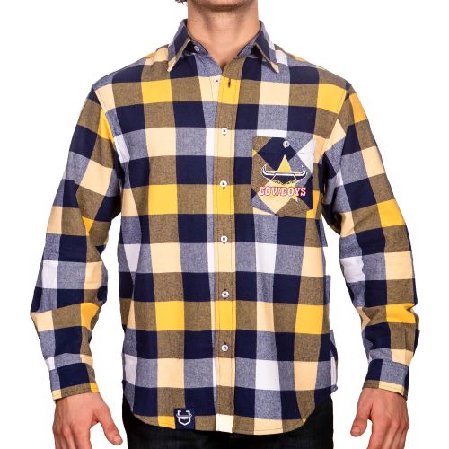 North Queensland Cowboys Mens Flannel Shirt - Lumberjack