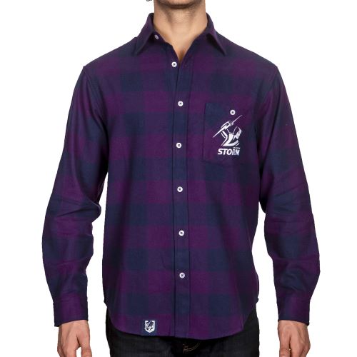 Melbourne Storm Mens Flannel Shirt - Lumberjack