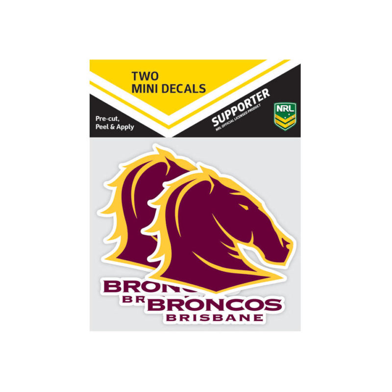 Brisbane Broncos Mini Decals Whateva Sports