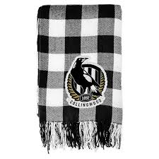Collingwood Magpies Tartan Throw Rug