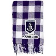 Fremantle Dockers Tartan Throw Rug