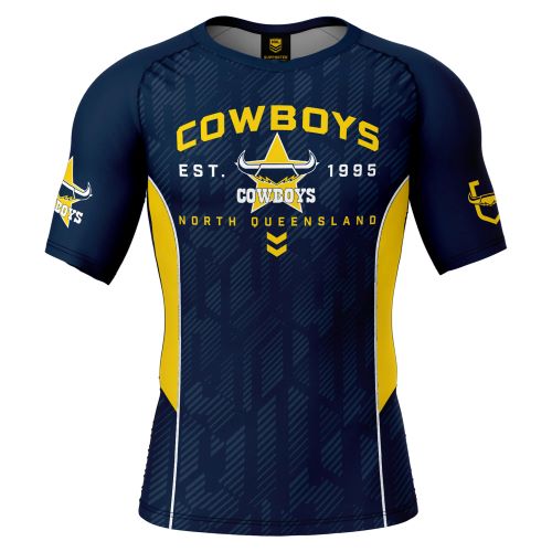 North Queensland Cowboys Mens Rash Vest - Blocker