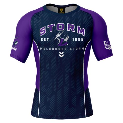 Melbourne Storm Mens Rash Vest - Blocker
