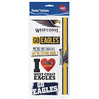 West Coast Eagles Tattoo Sheet