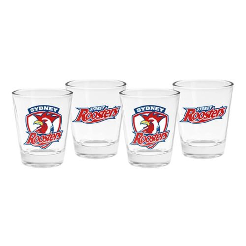 Sydney Roosters Shot Glasses Set of 4
