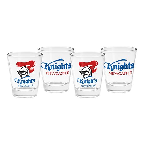 Newcastle Knights Shot Glasses Set of 4