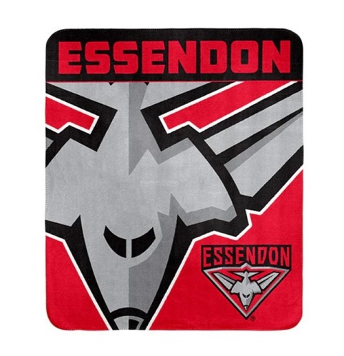 Essendon Bombers Fleece Throw Rug