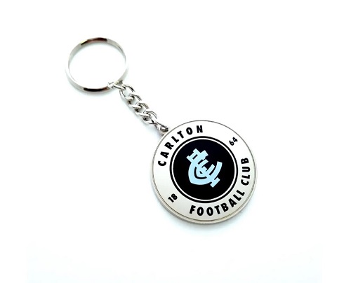 Carlton Blues Keyring - Round Logo
