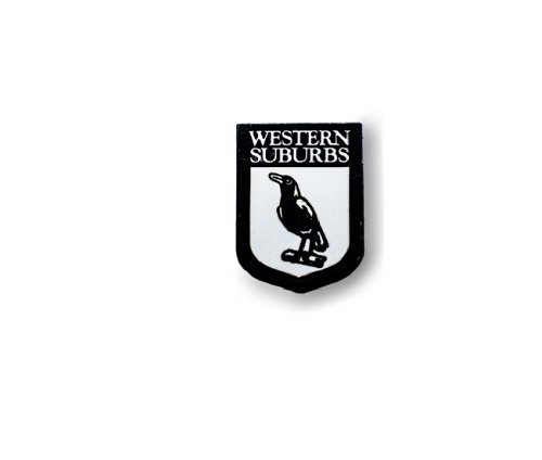 Western Suburbs Magpies Pin Badge - Logo