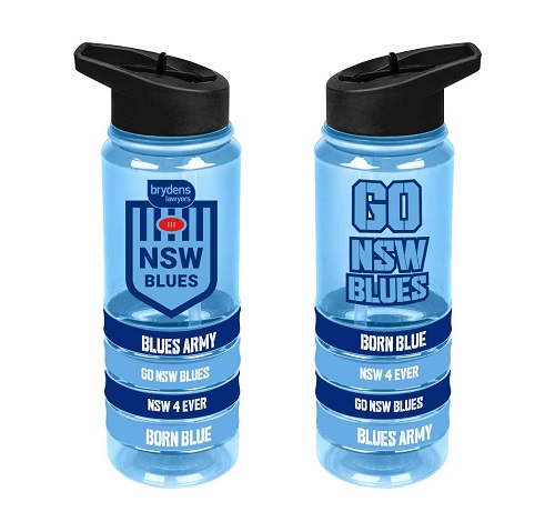 NSW Blues Water Bottle - Tritan with Bands