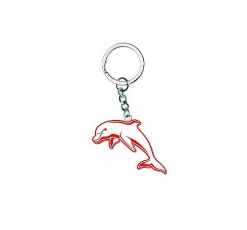 Dolphins Keyring - Metal Logo