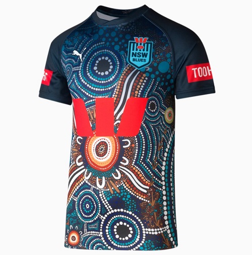 NSW Blues Mens Indigenous Training Jersey Whateva Sports