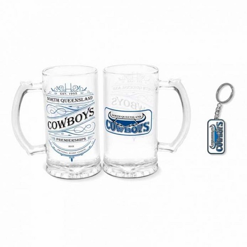North Queensland Cowboys Stein & Keyring Pack - Heritage