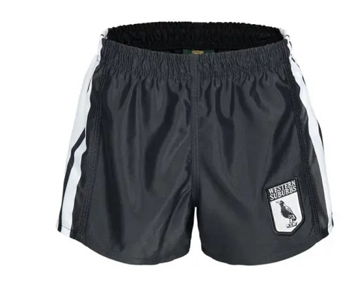 Western Suburbs Magpies Mens Retro Supporter Shorts