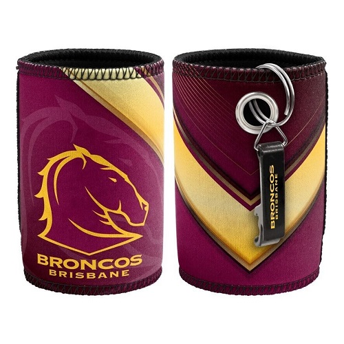 Brisbane Broncos Stubby Cooler & Opener