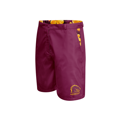 Brisbane Broncos Mens Golf Shorts - Aloha