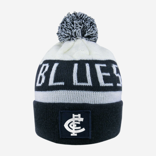 Carlton Blues Beanie - Bar