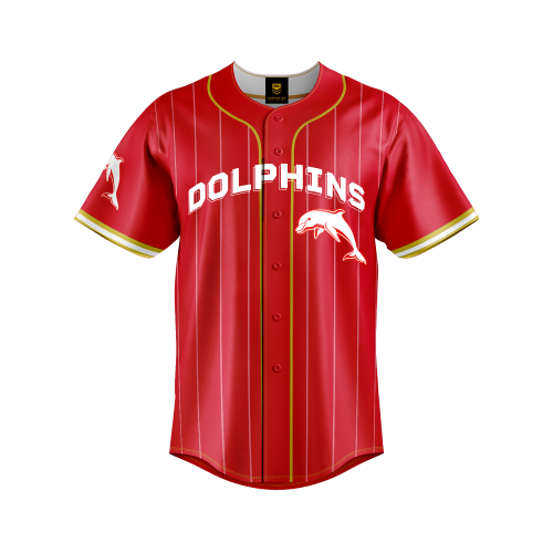 Dolphins Mens Baseball Shirt - Slugger