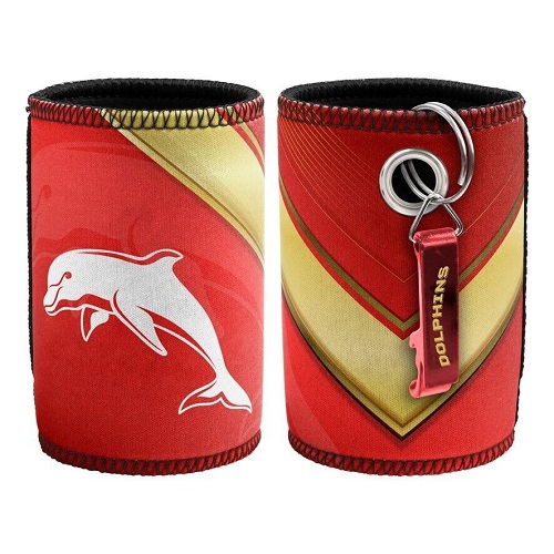 Dolphins Stubby Cooler & Opener