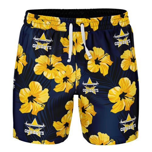 North Queensland Cowboys Mens Volley Swim Short - Aloha