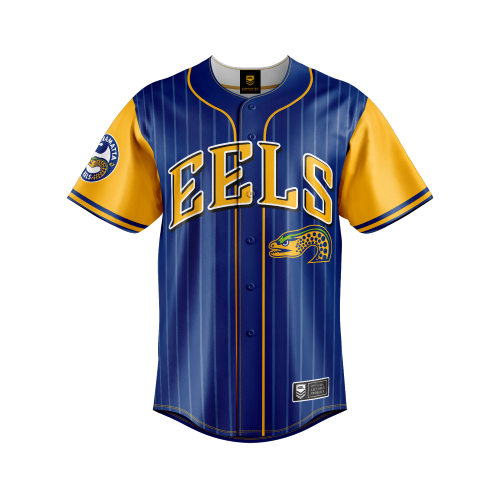 Parramatta Eels Mens Baseball Shirt - Slugger