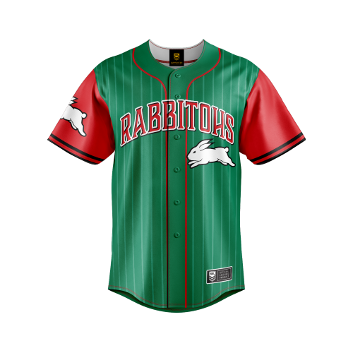 South Sydney Rabbitohs Mens Baseball Shirt - Slugger