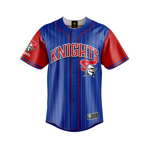 Newcastle Knights Mens Baseball Shirt - Slugger