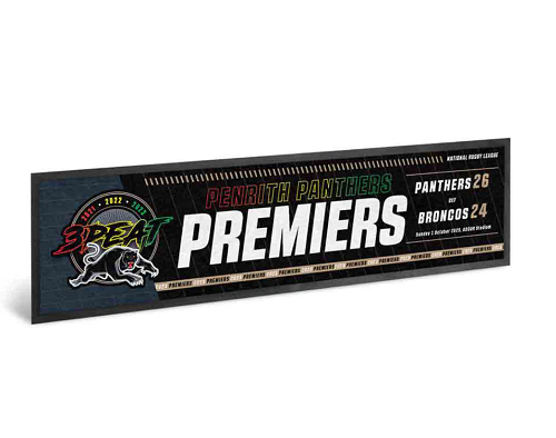 Penrith Panthers Bar Runner - 2023 Premiers