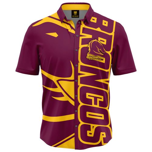 Brisbane Broncos Mens Party Shirt - Showtime