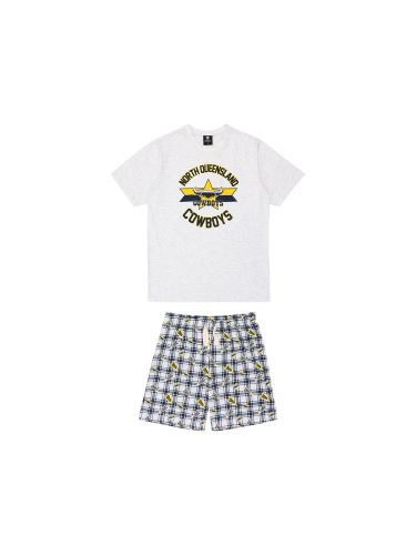 North Queensland Cowboys Mens PJ Set - Check