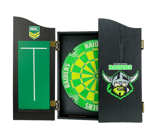 Canberra Raiders Dartboard & Cabinet
