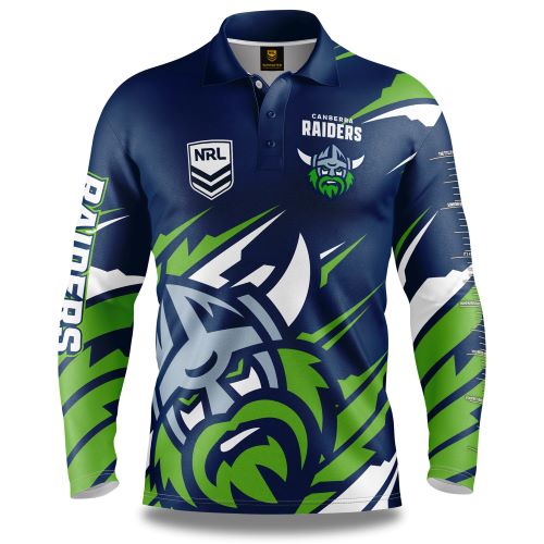 Canberra Raiders Kids Fishing Shirt - Ignition