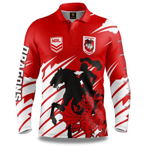 St George Dragons Kids Fishing shirts - Ignition