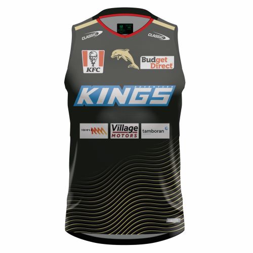 Dolphins 2024 Mens Training Singlet - Charcoal