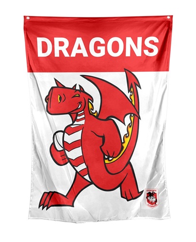 St George Dragons Wall Flag - Mascot